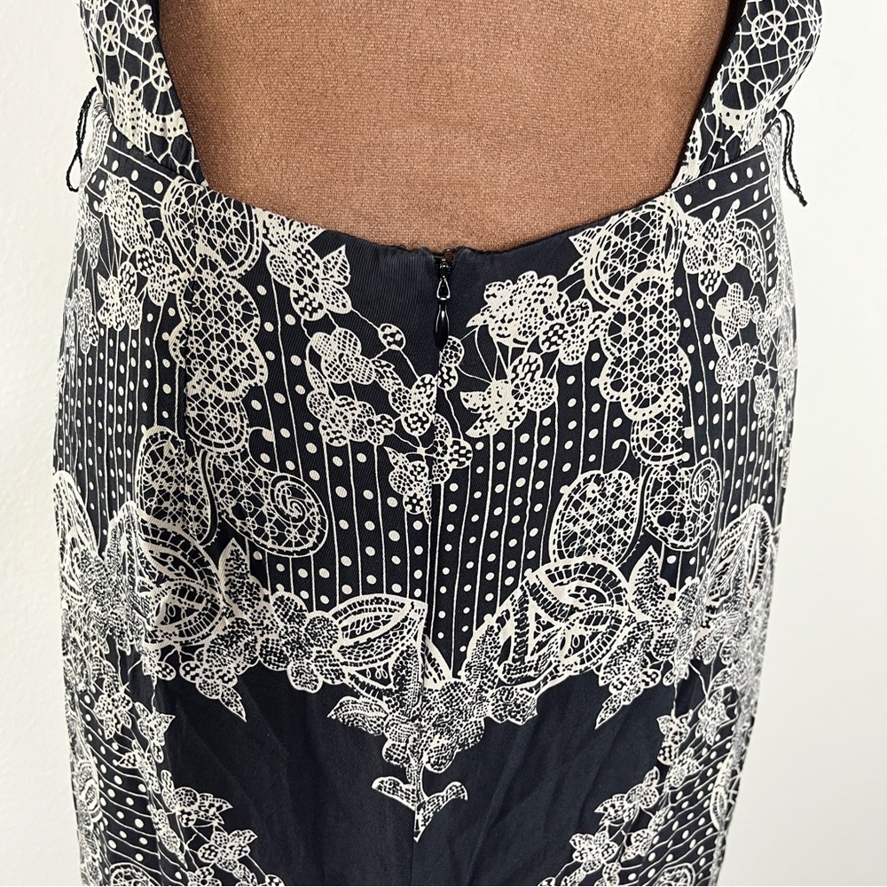 Nicole Miller Black and White Halter Maxi Sundress. Pre owned. - Picture 13 of 15
